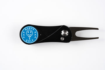 Happy Golf’s All Metal Foldable Black Divot Tool and Ball Marker